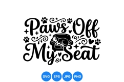 Funny Dog Paw Print SVG Design For Home Decor Product Image 1