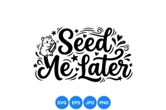 Hand Drawn Cute Seed Me Later Animal Clipart Product Image 1