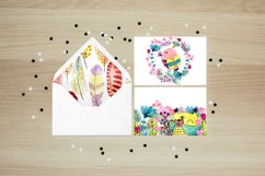 Watercolor owls. Kit. Product Image 2