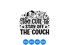 Cute Dog Relaxing SVG With Fun Quote Design Product Image 1
