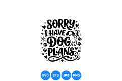 Funny Dog Lover Svg Typography Design Graphic Product Image 1