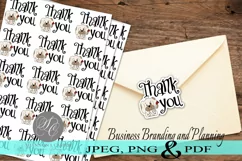 Puppy Dog Thank You Print and Cut Stickers Product Image 3
