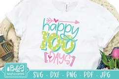 100 Days Of School SVG - Cute Happy 100 Days Product Image 4