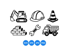 Construction Tools Svg Clipart For Builders Product Image 1