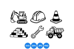 Construction Equipment And Tools SVG Product Image 1
