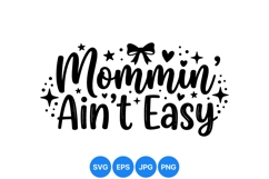 Funny Mom Life Typography Clipart Design For Crafts Product Image 1