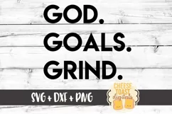 God Goals Grind - Faith SVG PNG DXF Cut Files Product Image 2