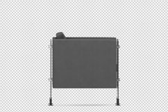 Isometric Arm Chair 3D isolated render Product Image 1