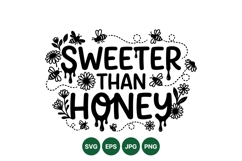 Hand Drawn Honey Bee Floral Clipart Design Product Image 1