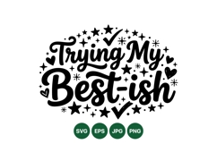Hand Lettered Motivational Phrase SVG Design Product Image 1