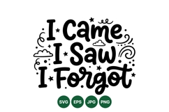 Hand Lettered Funny Quote Typography Design Product Image 1