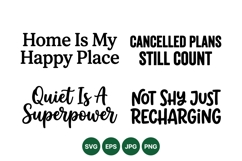 Hand Lettered Inspirational Quote SVG Clipart Product Image 1