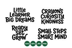 Hand Lettered Motivational Quotes For Kids Learning Product Image 1