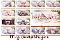 100 3D Christmas Tree Mug Wrap Bundle, Gnome Sublimation PNG Product Image 3