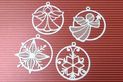 Angel star balls cutting file SVG DXF FCM Product Image 1