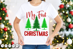 My First Christmas SVG -New Baby Christmas Celebration Product Image 1
