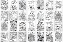 Cute Halloween coloring pages bundle Product Image 3