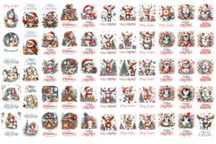 Merry Christmas Card. Printable cards BUNDLE Product Image 9