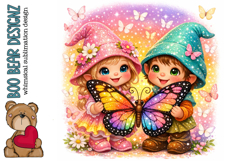 Gnome Kiddos Butterfly hunting Product Image 1