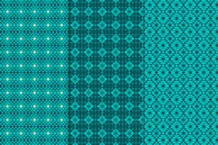 Turquoise Blue Southwestern Seamless Patterns Product Image 3