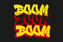 Bold Streak Layered Graffiti Font Product Image 3