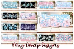 110 Flower Mug Wrap Bundle, Floral Sublimation PNG, Boho PNG Product Image 3