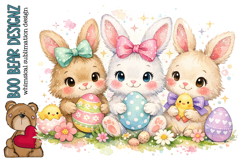 Whimsical Easter Bunny Clipart Product Image 1