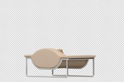 Isometric Arm Chair 3D isolated render Product Image 1