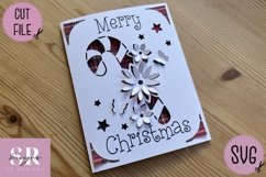 3D Christmas insert card design| Paper cutting | Cricut Joy Product Image 6
