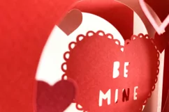 Valentines Day Shadow Box Tunnel Card, Cricut Joy Compatible Product Image 7