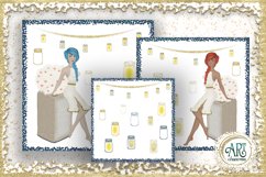 18 Digital Papers - Camping Party Clip art design , Glamping Product Image 6