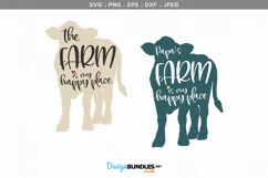 The Farm / Papa's Farm is my Happy Place - svg & printable Product Image 2