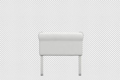 Isometric Arm Chair 3D isolated render Product Image 1