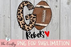 Go Rebels Football Sublimation Design Product Image 1