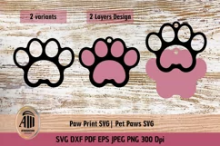 Paw SVG| Paw Print SVG| Pet Paws SVG Files Product Image 2
