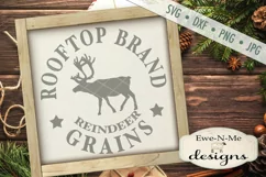 Rooftop Brand Reindeer Grains Christmas SVG DXF Files Product Image 1