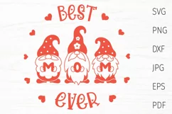 Mothers day svg, Mom SVG, Gnome Mom, best mom ever, gnomes Product Image 1