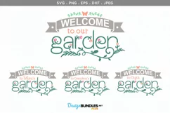 Welcome to our Garden, Grandma's Garden - svg cut file Product Image 2