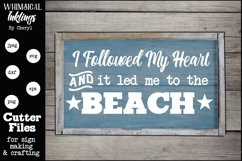 Led Me To The Beach SVG Product Image 1