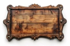 Vintage Wooden Nameplate Signboard Product Image 1