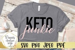 Keto Junkie | Keto diet | SVG Cutting File Product Image 1