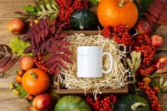 Mock-up of a gift coffee mug for thanksgiving Product Image 3