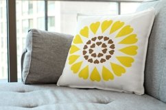 Flowers svg Sunflower svg of hearts Flower svg Product Image 3