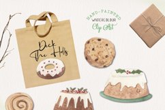 Festive Treats Clipart Christmas Watercolor Elements Food Product Image 2