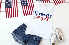 Fireworks Y'all SVG DXF PNG Cut File Product Image 2