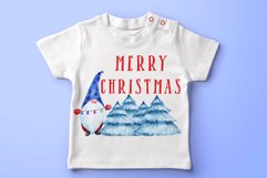 Watercolor Scandinavian Gnome, Christmas clipart Product Image 7