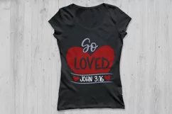 So Loved Svg, Valentine's Day Svg, Loved John 316 Svg. Product Image 2