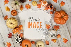 Blank Halloween T-Shirt Flatlay Apparel Fall Shirt Mockup Product Image 1