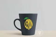 Lemon SVG cut file lettering design Product Image 3