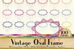 100 Chandelier Vintage Frames, Antique Royal Victorian Frame Product Image 1